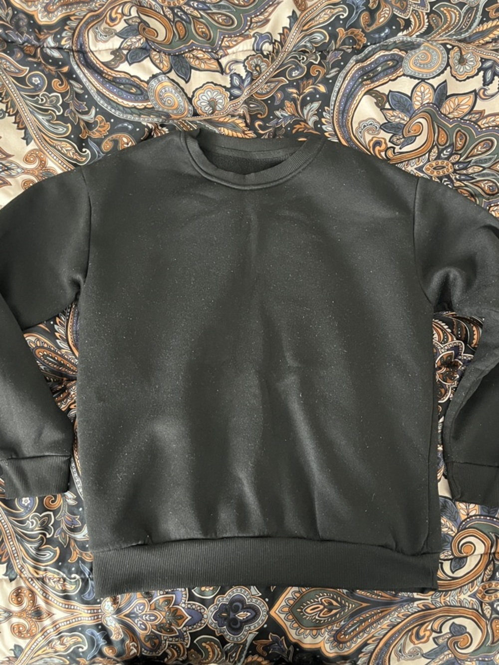Men's Black Crewneck Sweatshirt